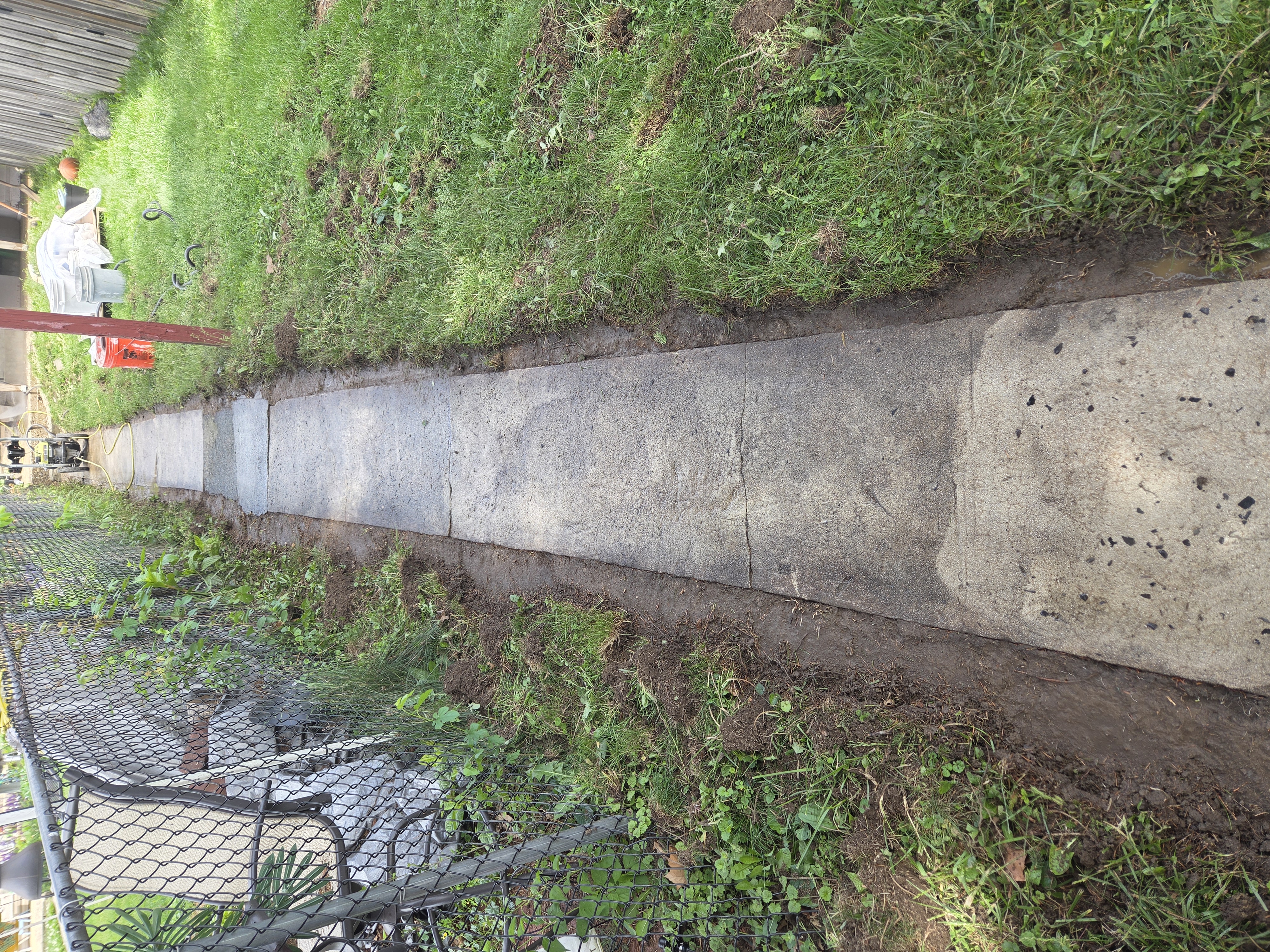 Concrete overlay before photo Boyertown PA