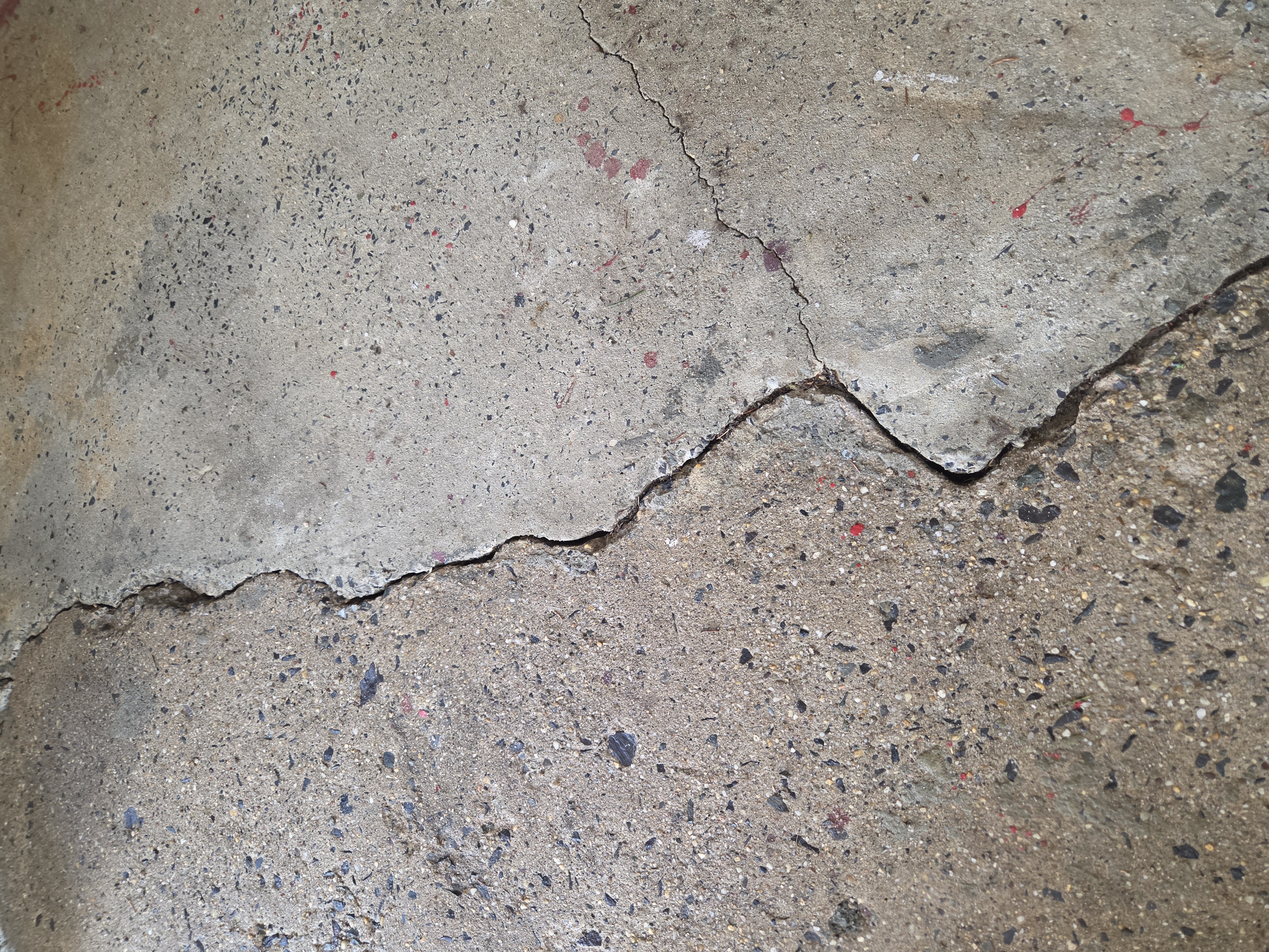 Worn concrete before overlay Boyertown PA