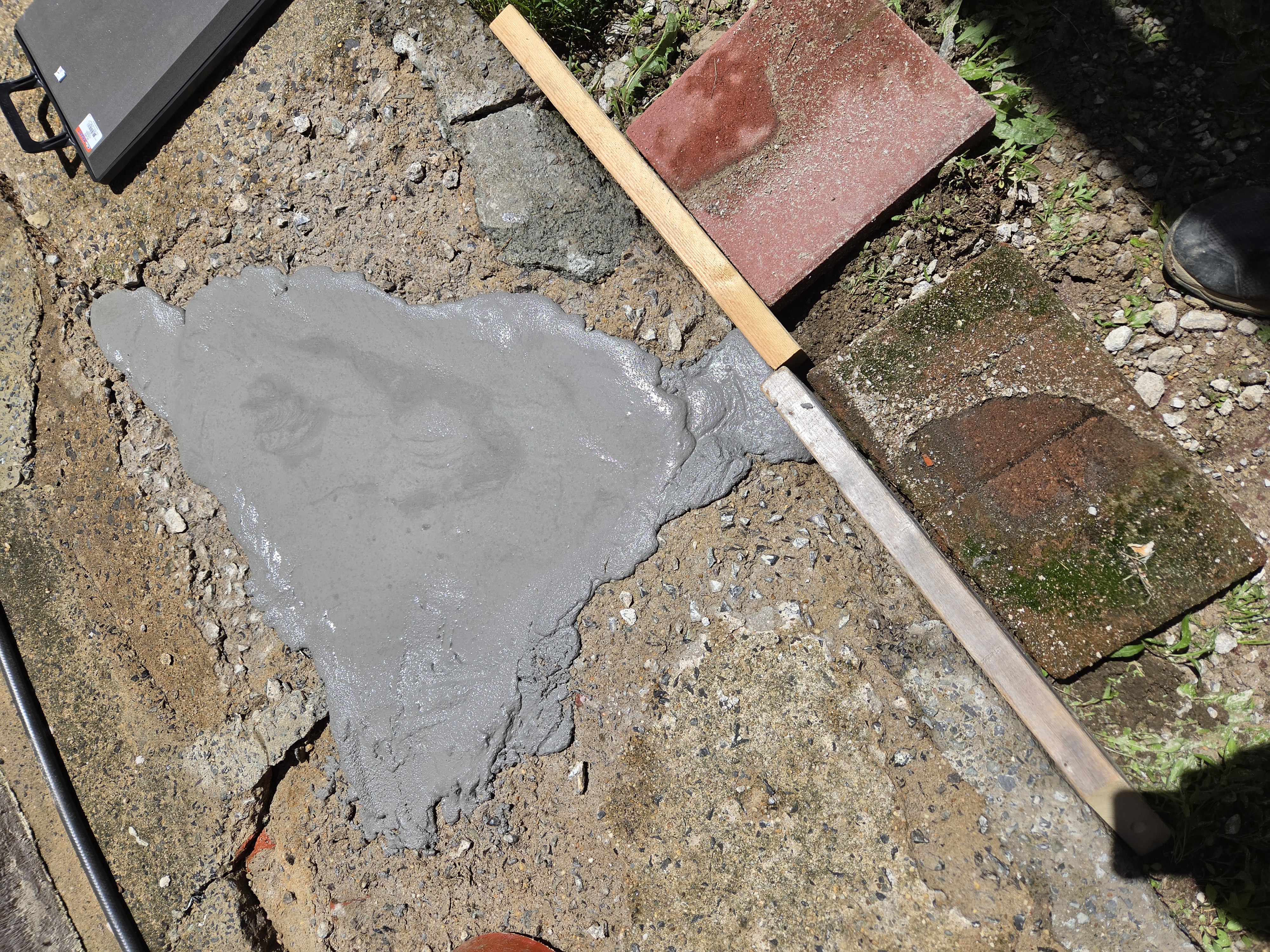 Concrete overlay during project in Boyertown PA