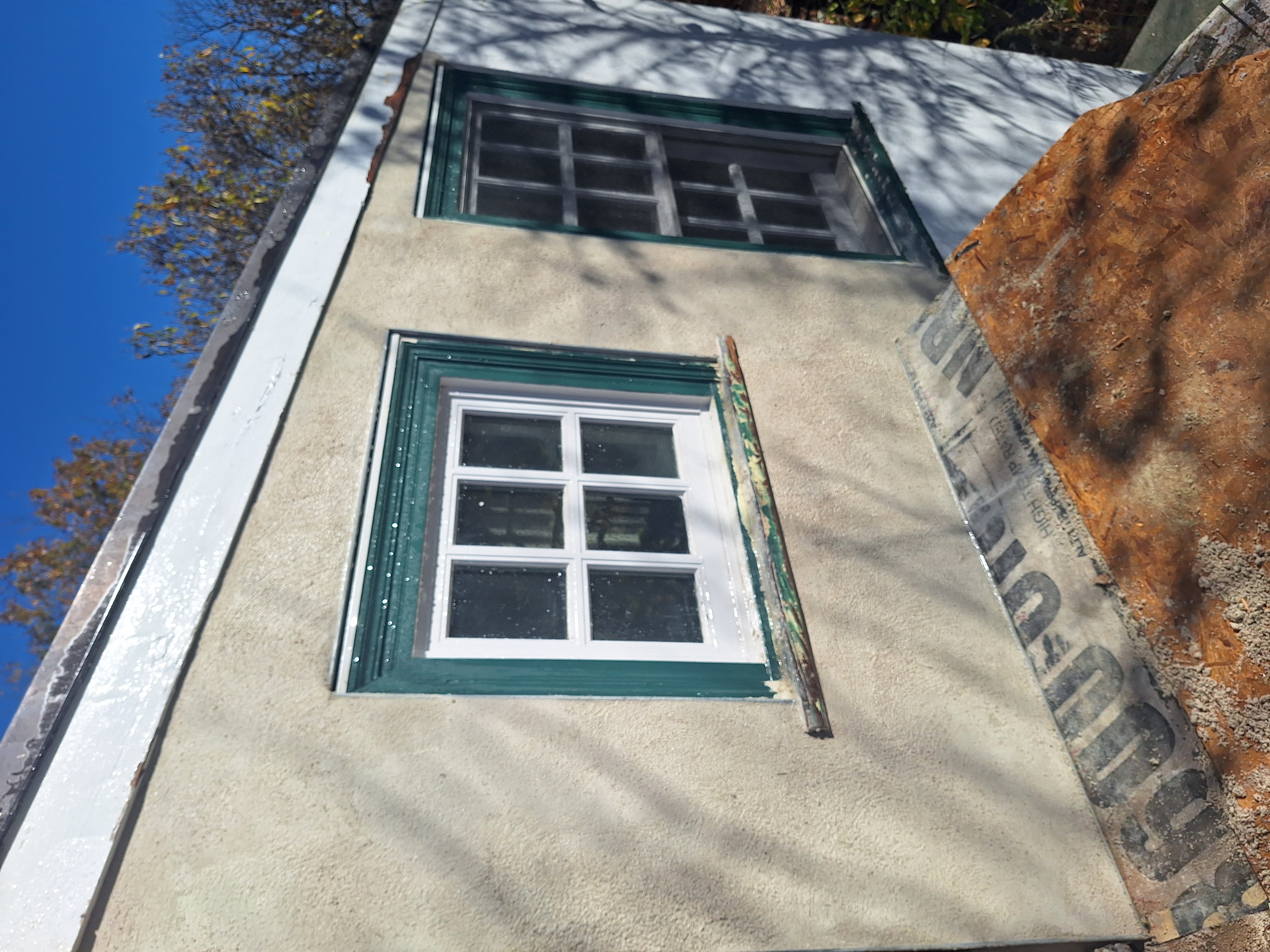 Farmhouse stucco finish