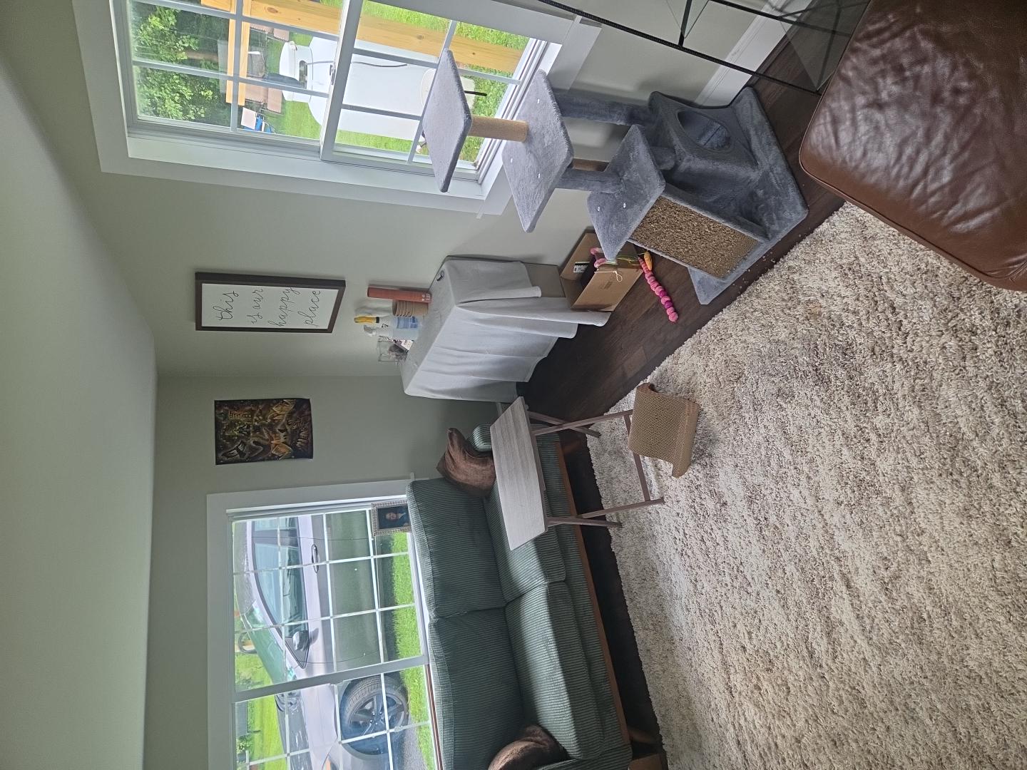 Interior room before installation of natural stone accent wall in Boyertown PA